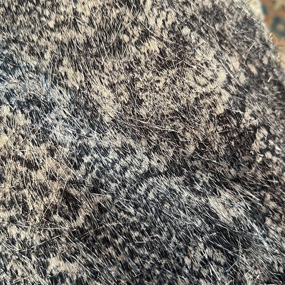 Banana republic size 10 black grey snake skin eyelash texture sheath dress - Picture 5 of 5